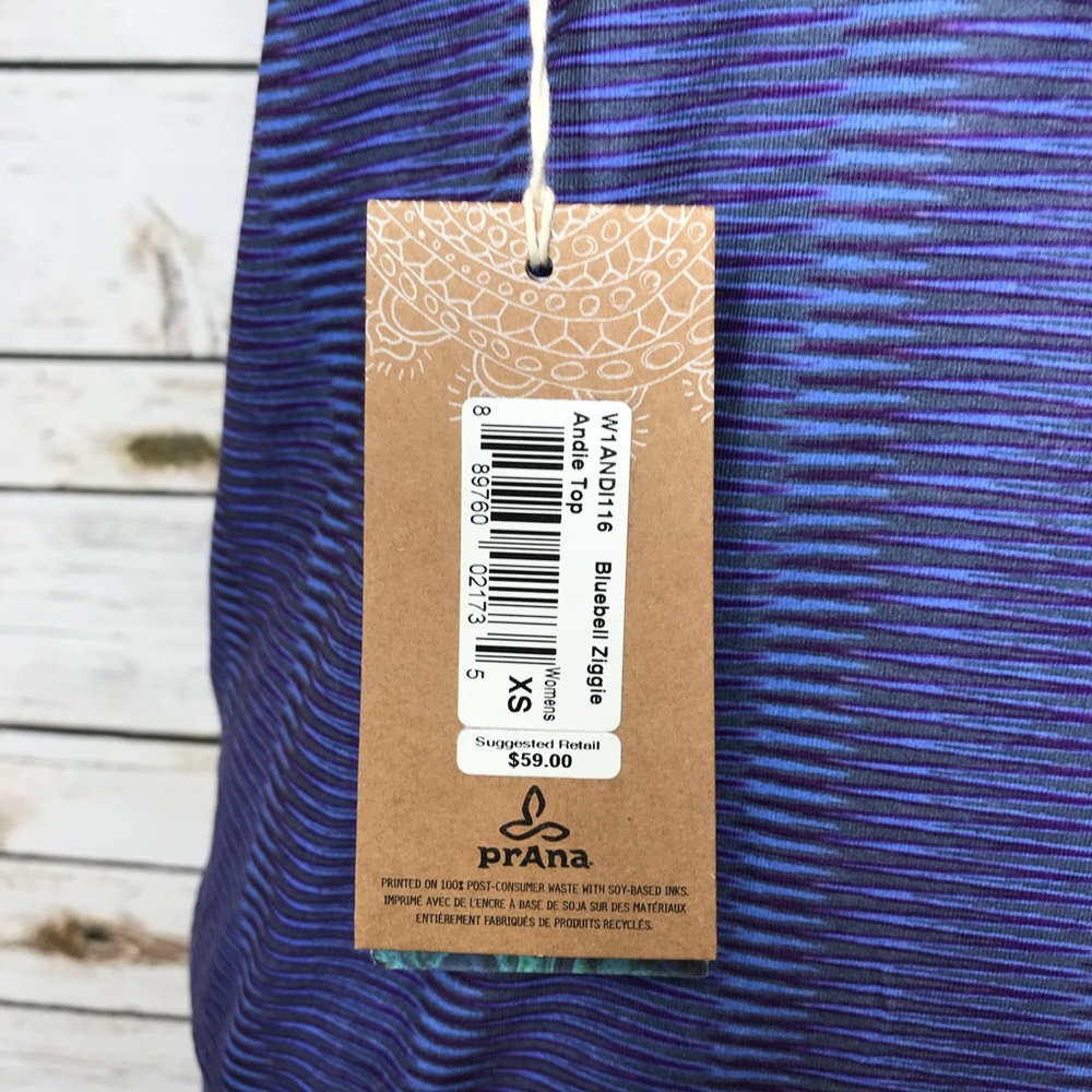 🌷Prana Printed Andie Active Top Size XS - Picture 6 of 7